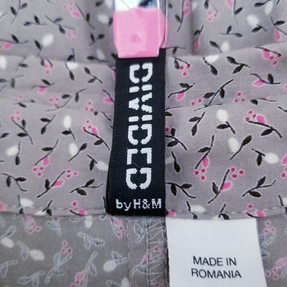 Cottagecore Floral Gray Button-Up Dress Size 34 XS - Picture 10 of 11